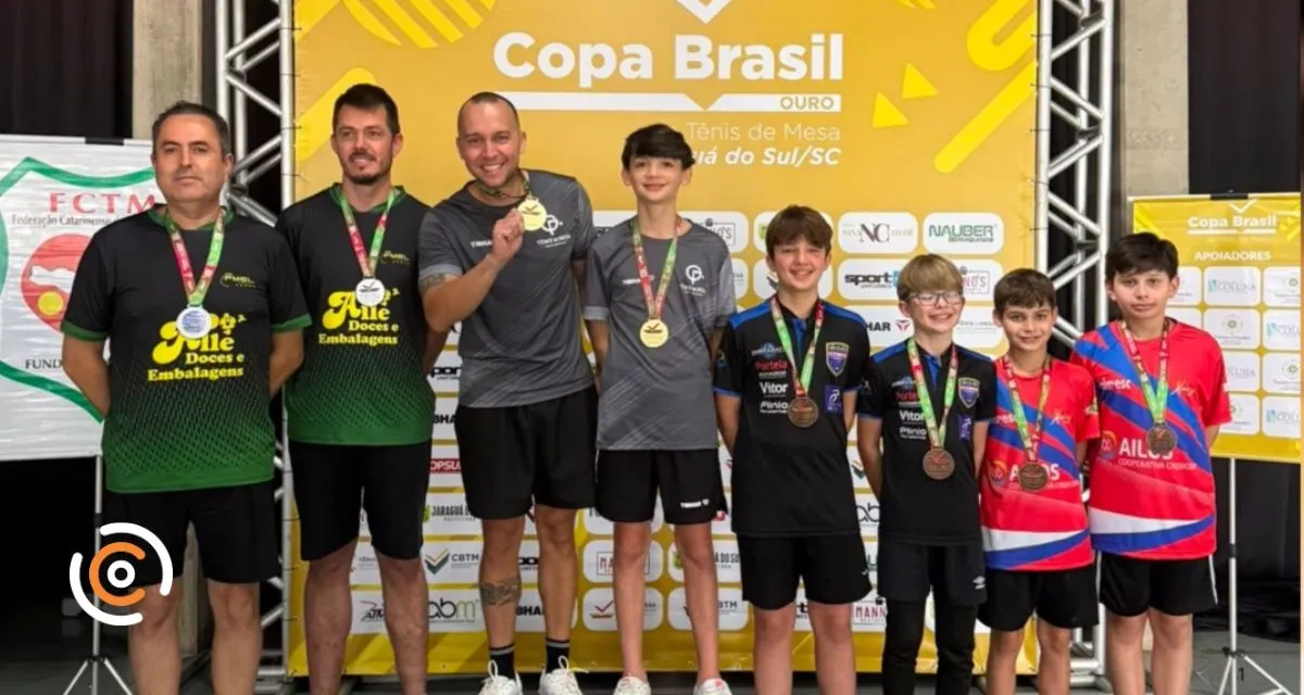 Atletas de Canoinhas conquistam vice-campeonato na Copa Brasil Ouro de Tênis de Mesa