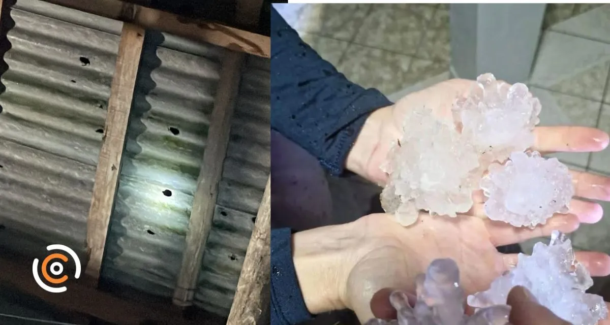 Temporal com granizo e ventos fortes atinge municípios do Planalto Norte de Santa Catarina