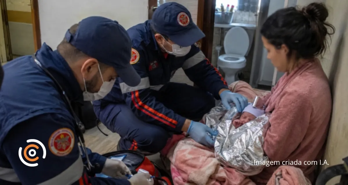 Bombeiros auxiliam mãe e recém-nascida após parto prematuro em Três Barras