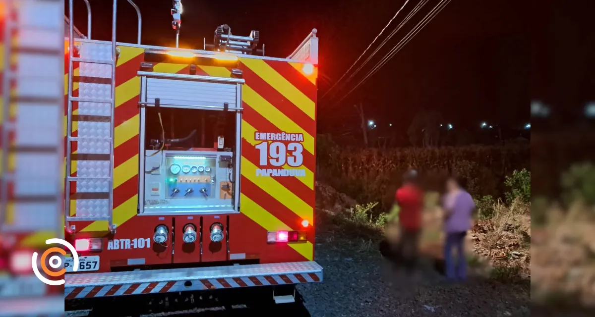 Incêndio destrói estufa de fumo em Papanduva
