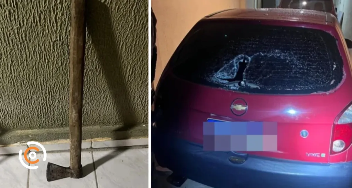 Jovem de 18 anos é preso após atacar familiares com machado e ferir avó de 76 anos em Mafra